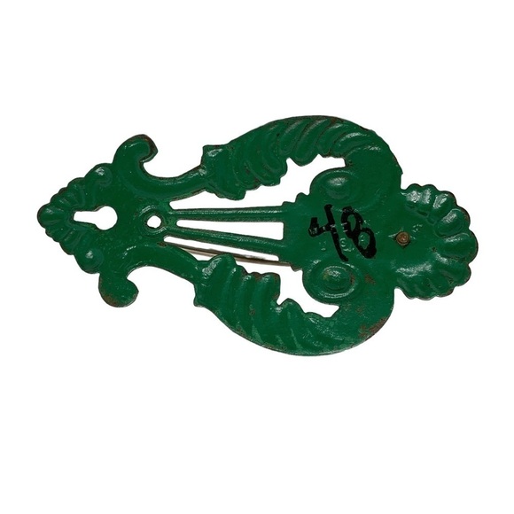 Antique Art Nouveau Wall Mount Receipt Hook - Picture 5 of 7